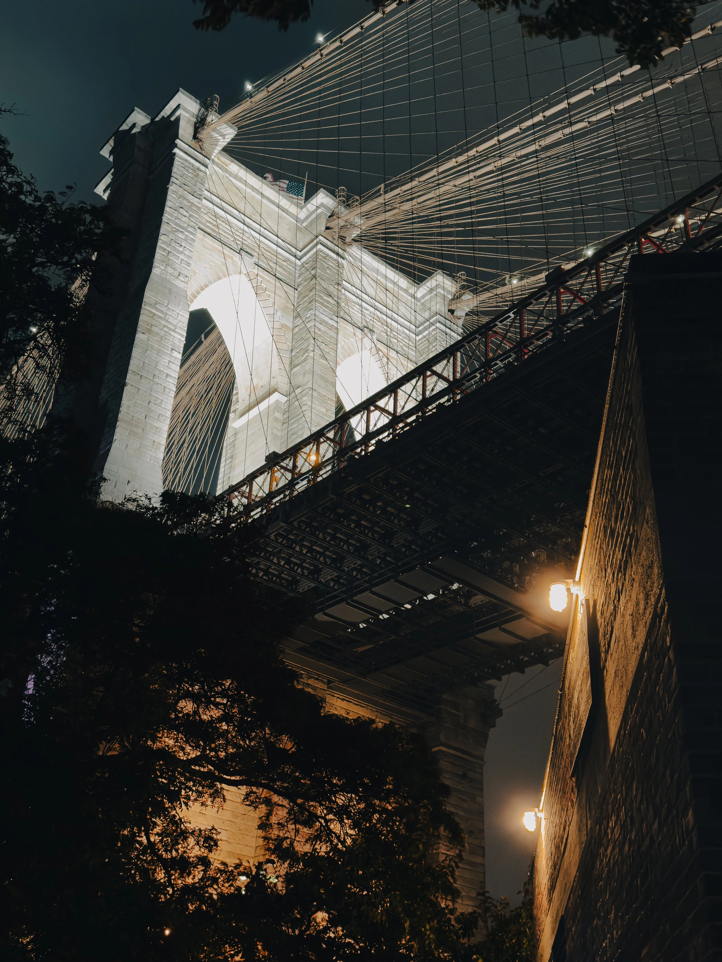 Beneath the Brooklyn Bridge