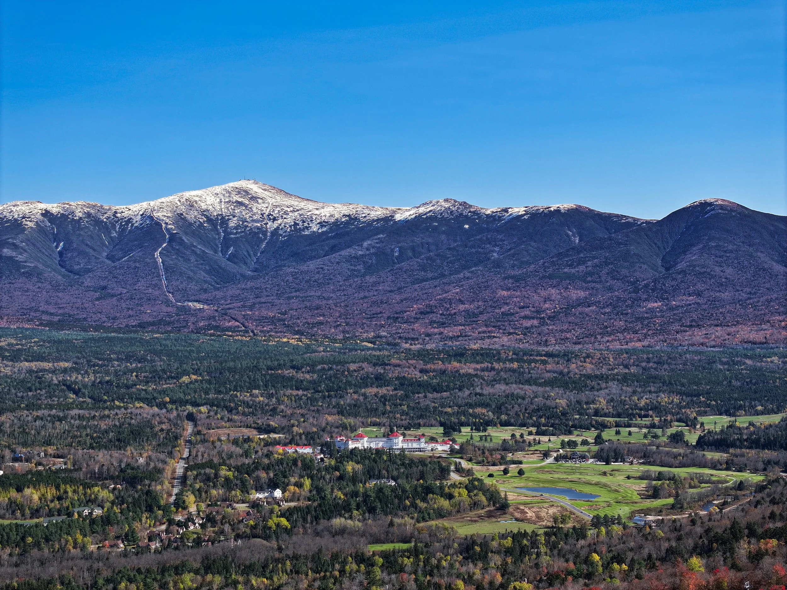 White Mountains Fall Photography Print | New Hampshire Autumn Wall Art | Mount Washington Landscape