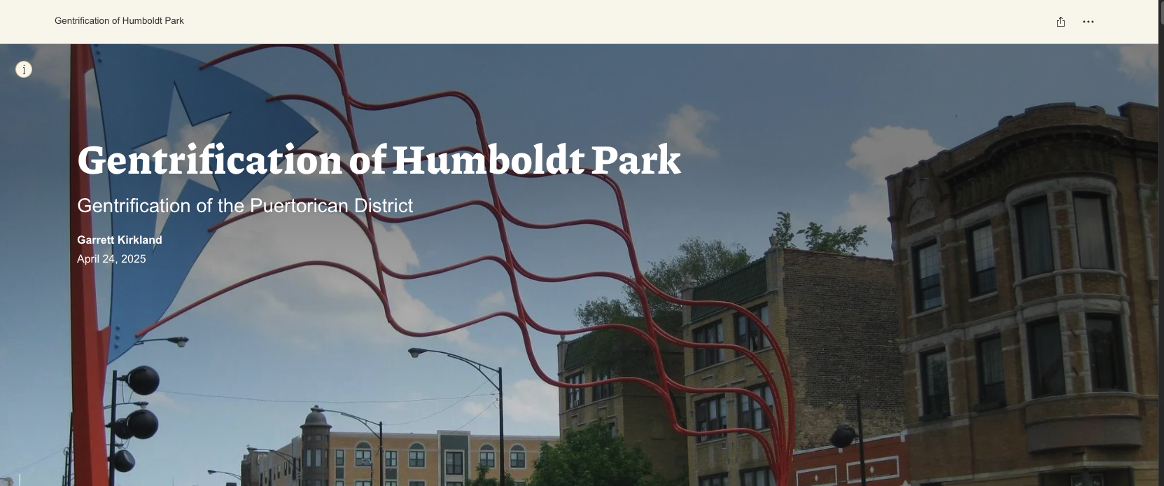 Gentrification of Humboldt Park