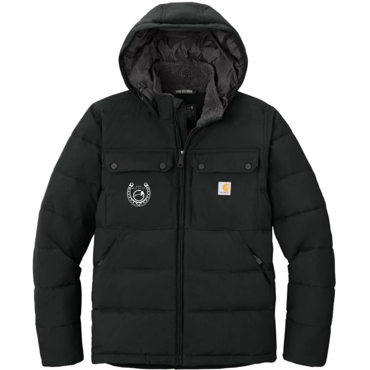 Insulated for warmth and engineered to combat wind and rain, these outerwear pieces are for cold-weather warriors who demand warmth, performance and style. 4.5-ounce, 100% nylon 100% polyester lining Blown-in insulation for extra warmth Rain Defender