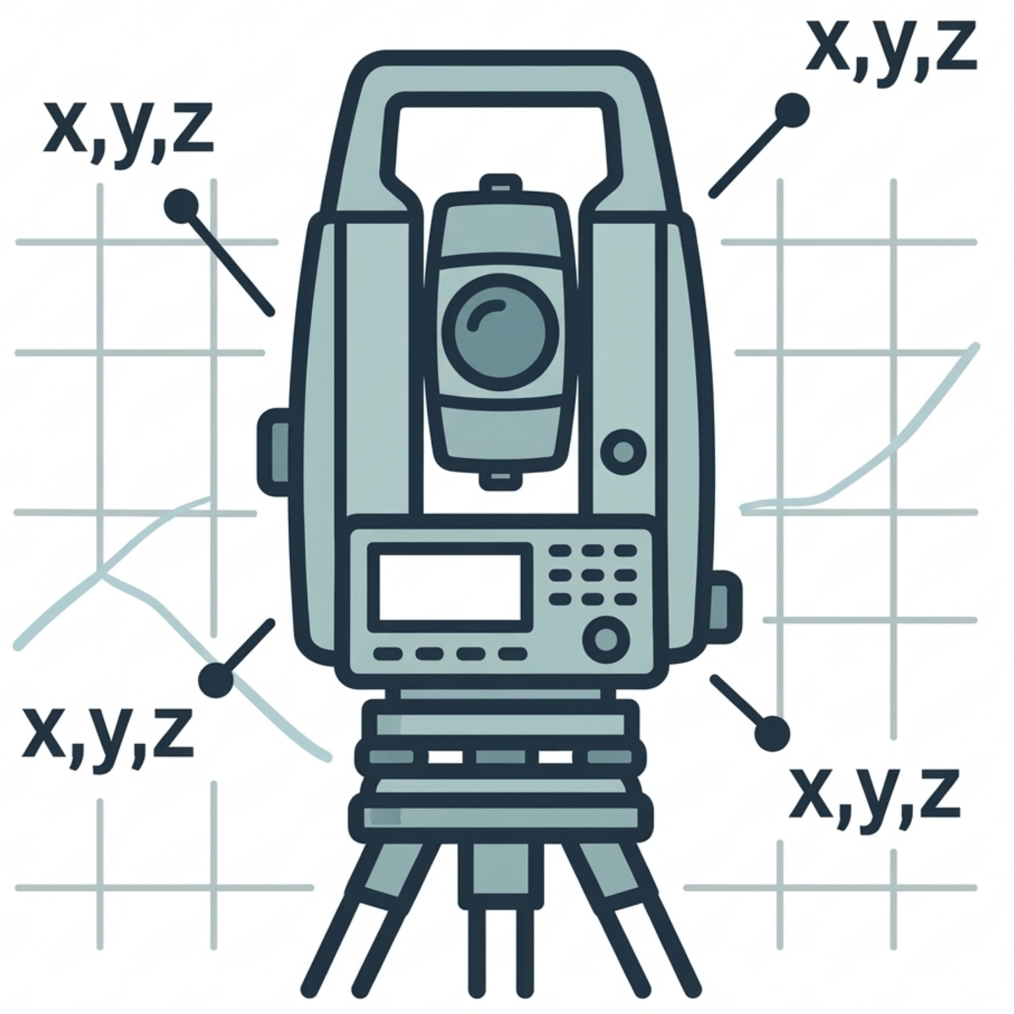 Illustration of a handheld GPS device with GPS coordinate grid in the background.