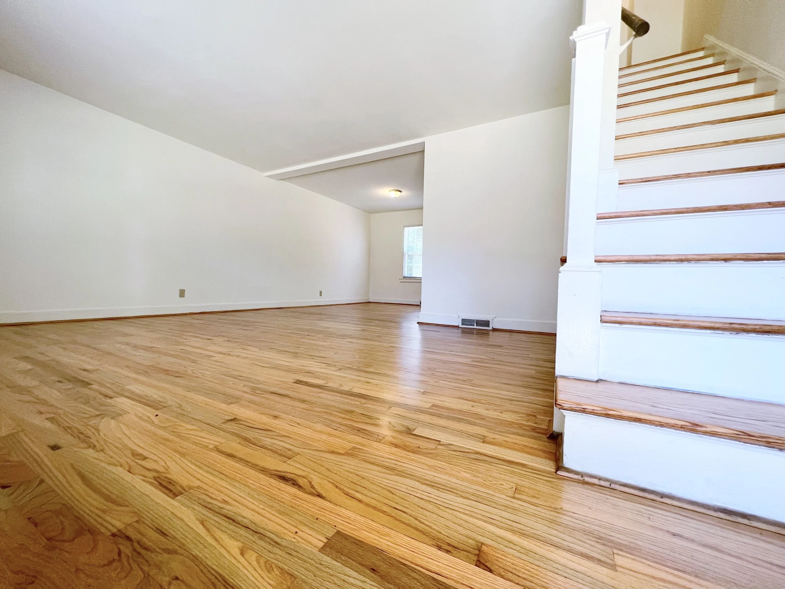 Standard two-bedroom townhome — living room