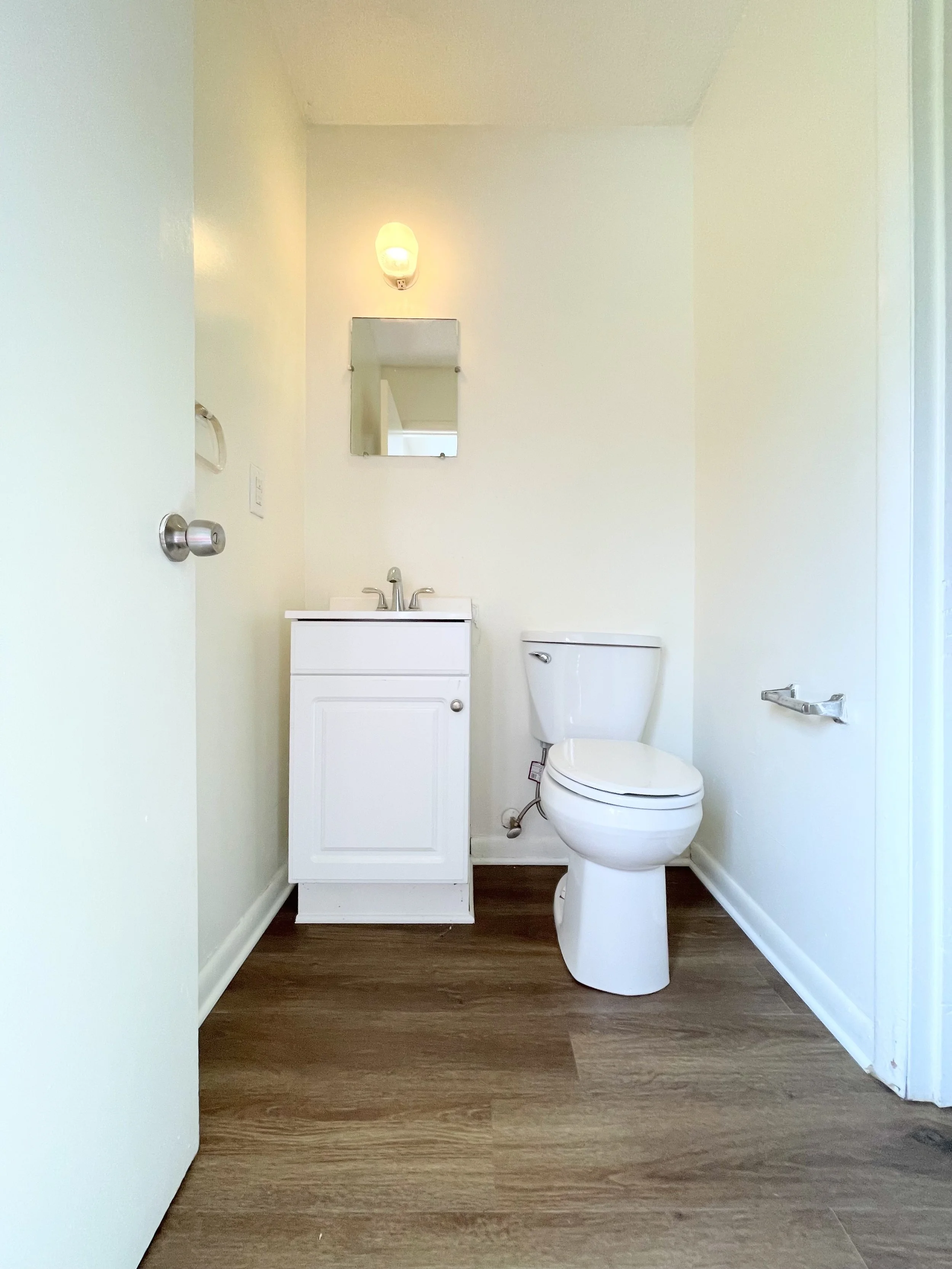 Sherwood Court - Half Bath - Laundry Hook-Ups to the right