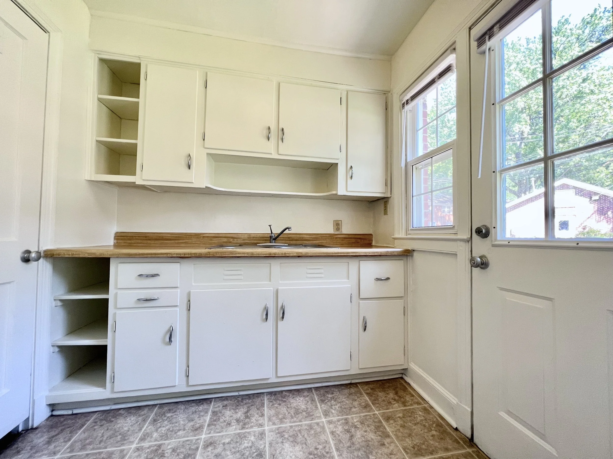 Standard two-bedroom townhome — kitchen