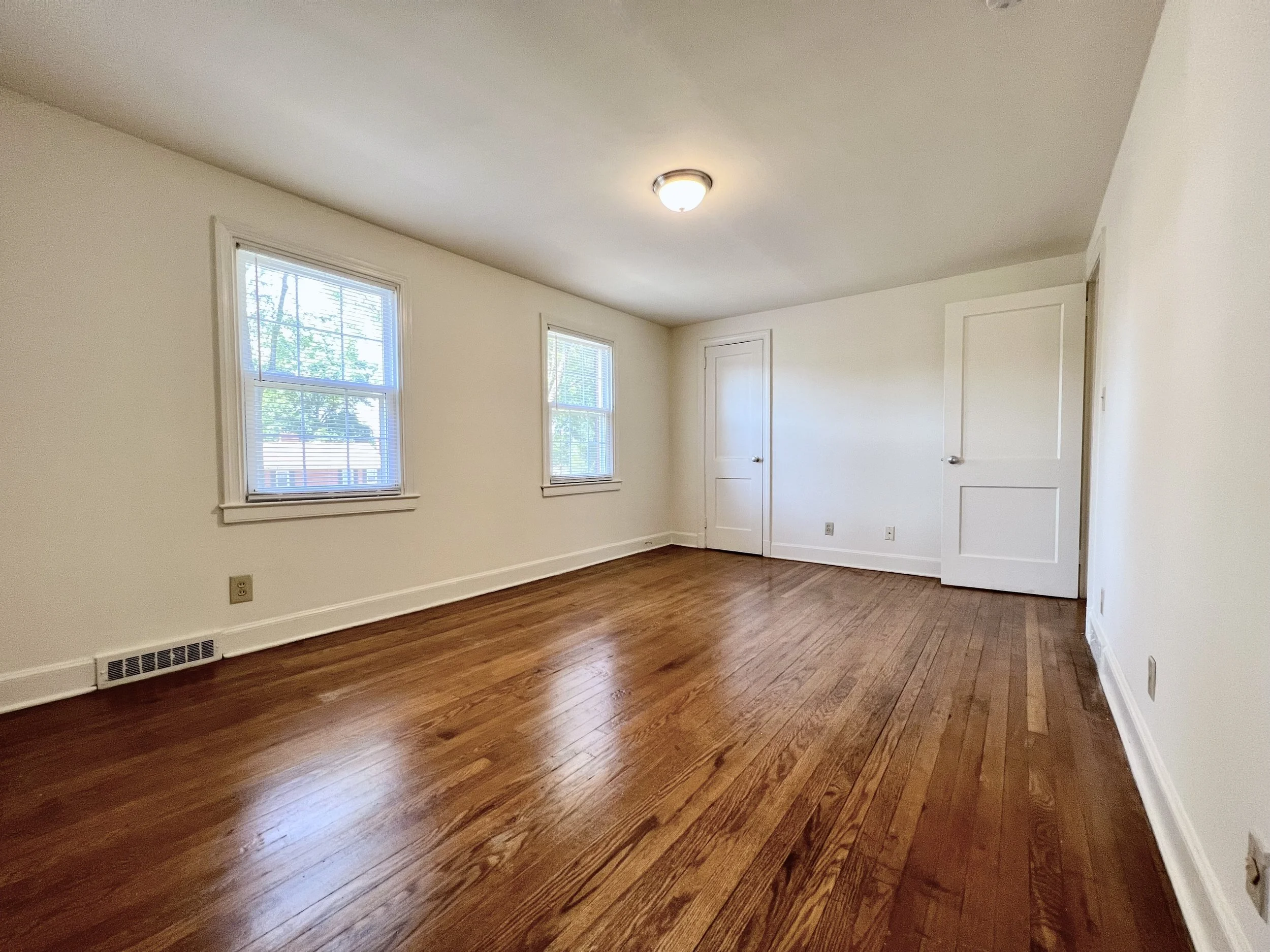 Standard two-bedroom townhome — bedroom