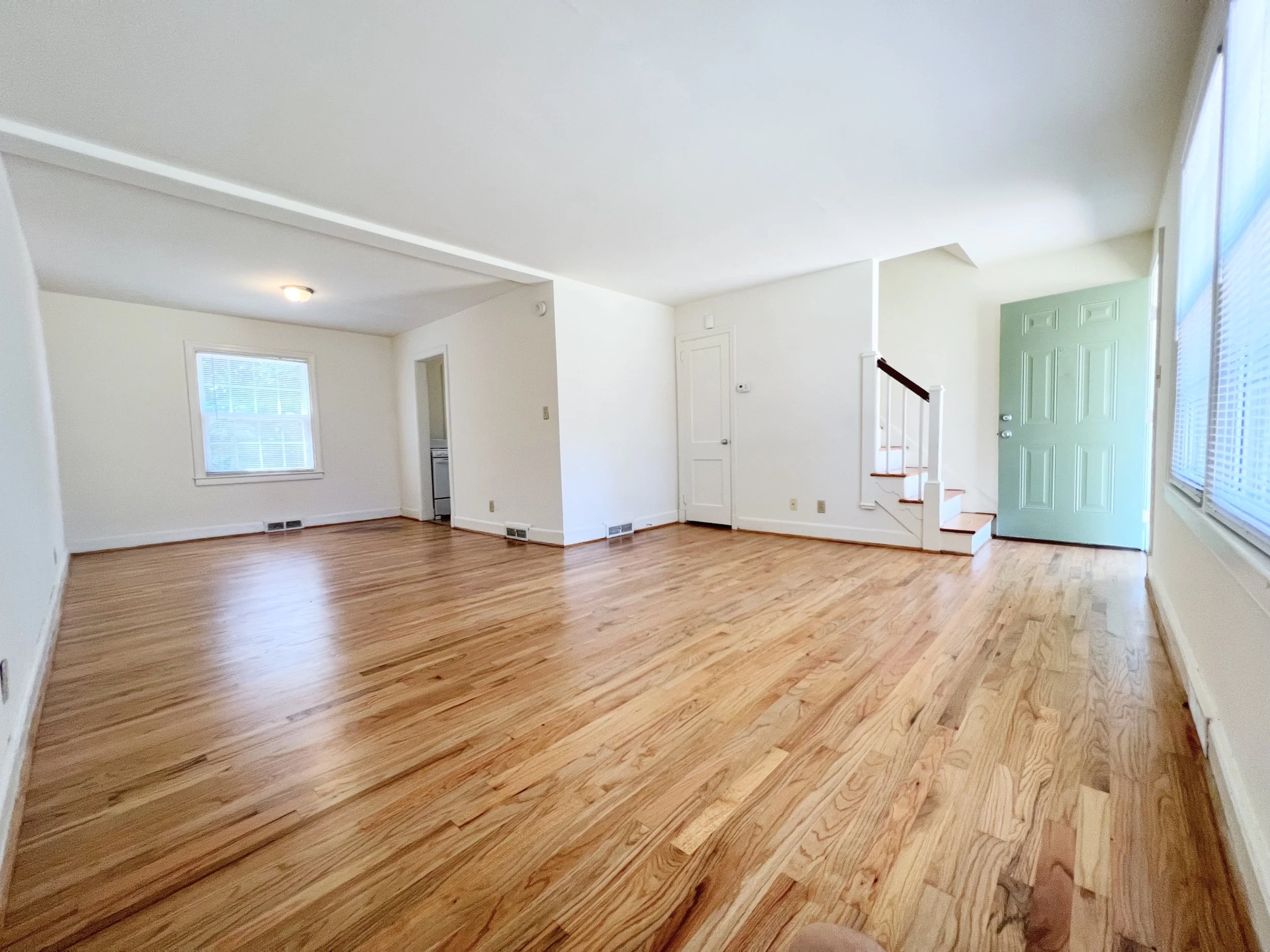 Standard two-bedroom townhome — living room