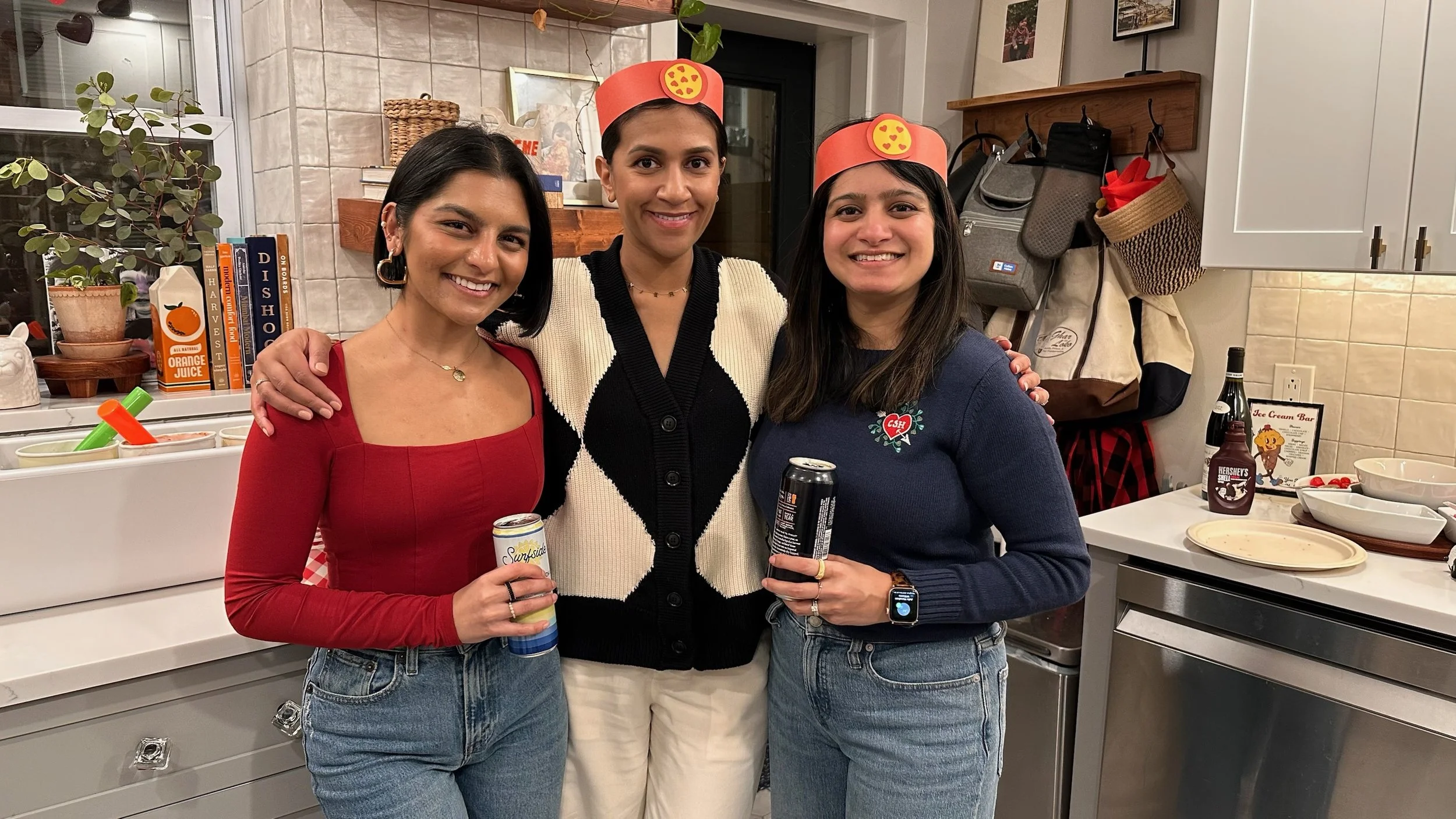 Ice Cream Bar & Pizza Party Crowns