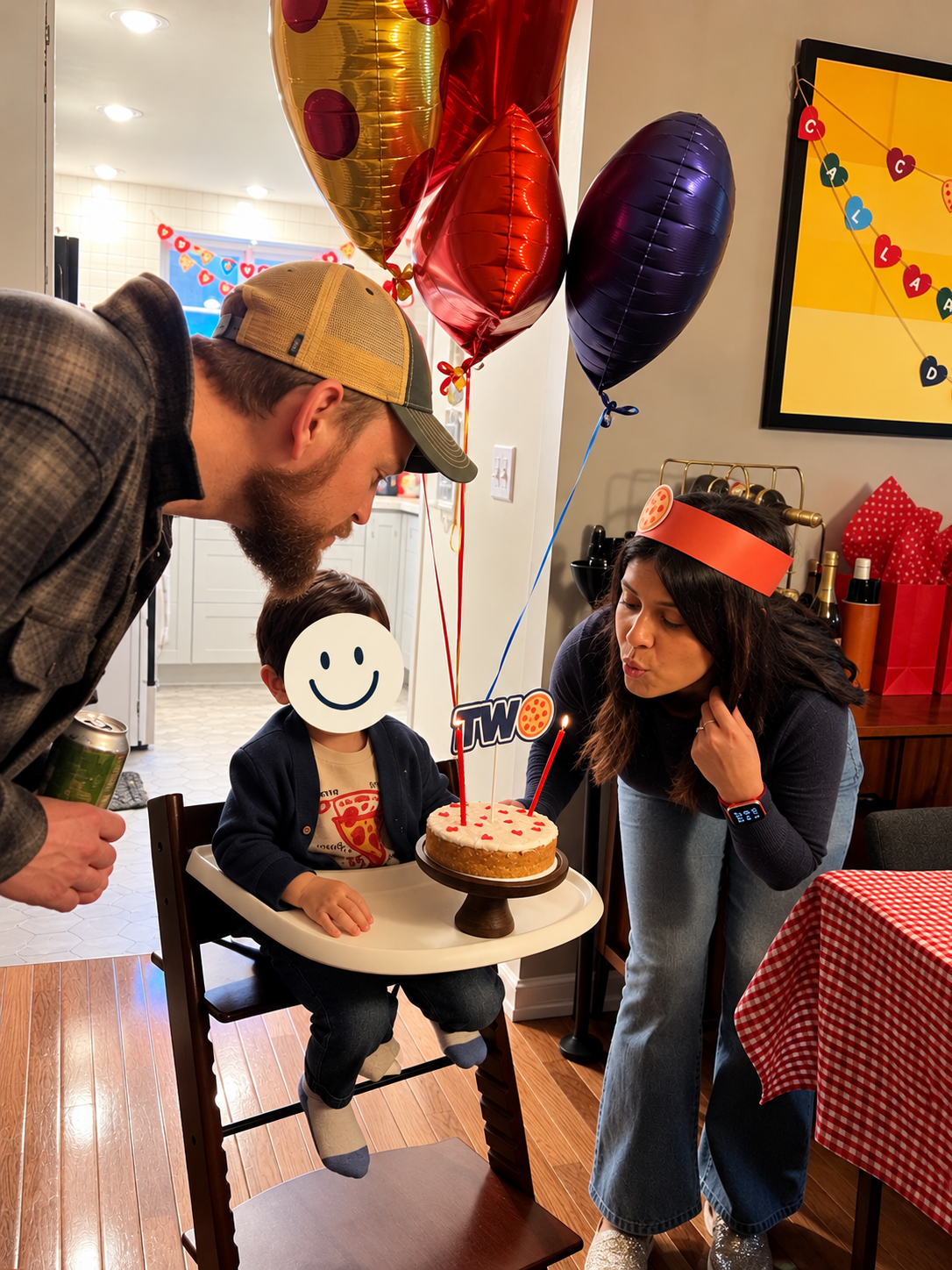 Coordinating Balloons & Cake