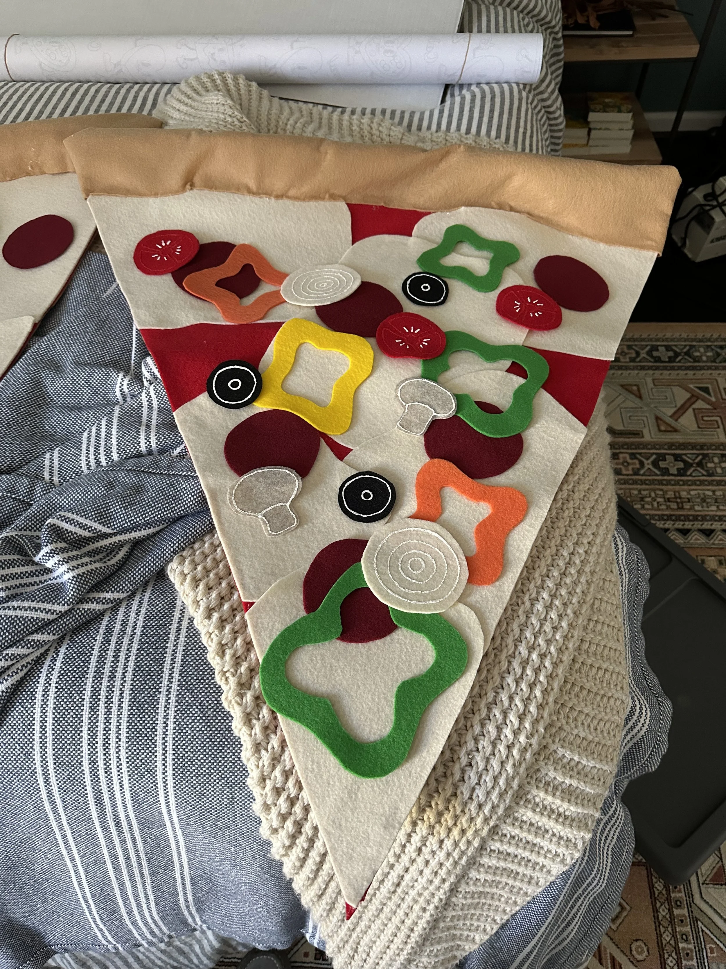 Yes, I Made a Felt Pizza Game. With Removable Toppings.