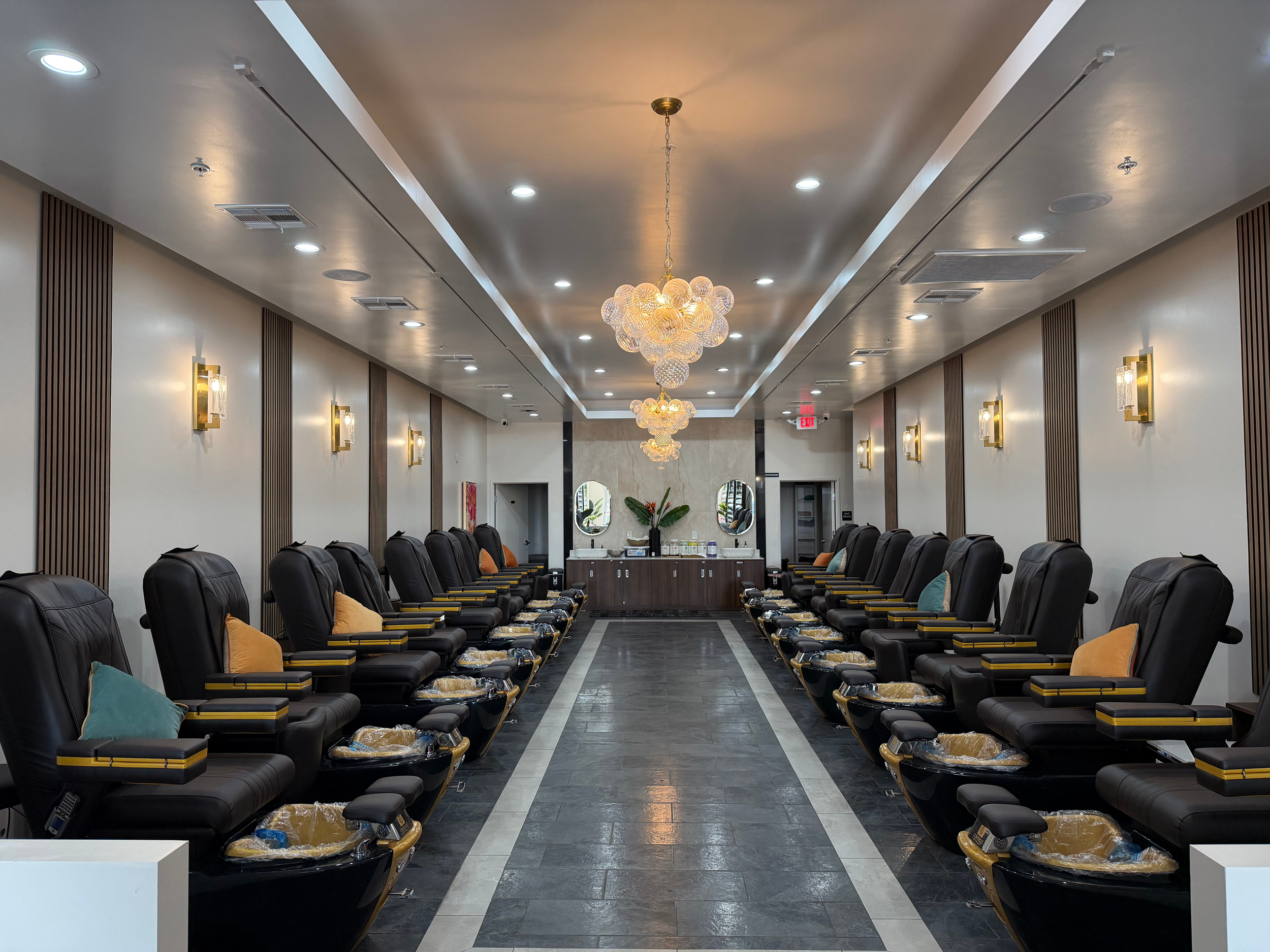 Nail Salon Lighting Install - Pacific Beach, San Diego