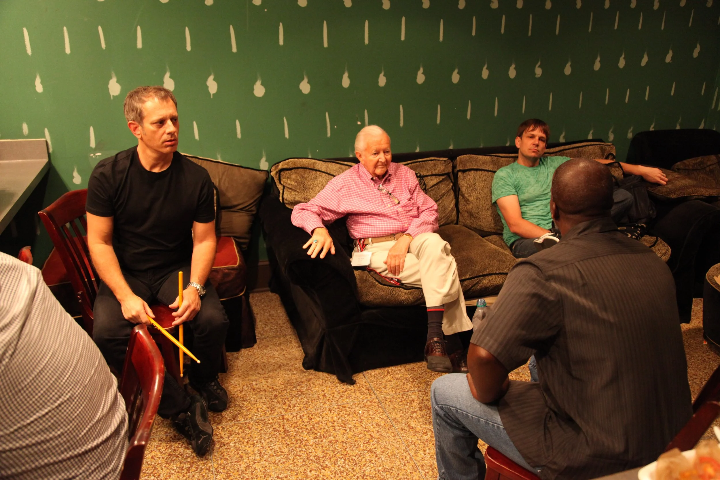 Hanging with Vic Firth backstage