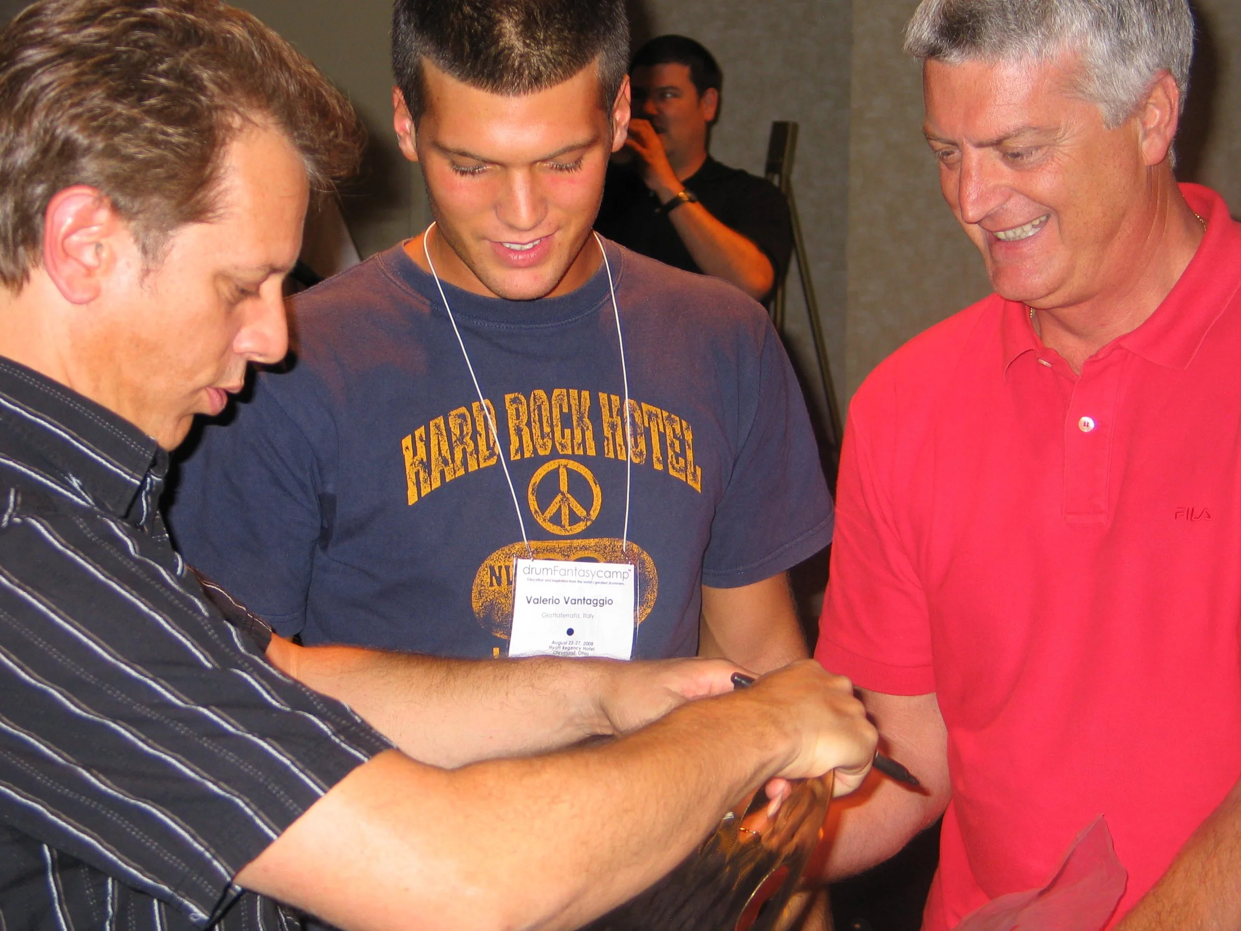 Dave Weckl & Attendees from Italy