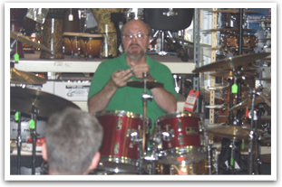 Cleveland drummer and instructor Dave Brewer