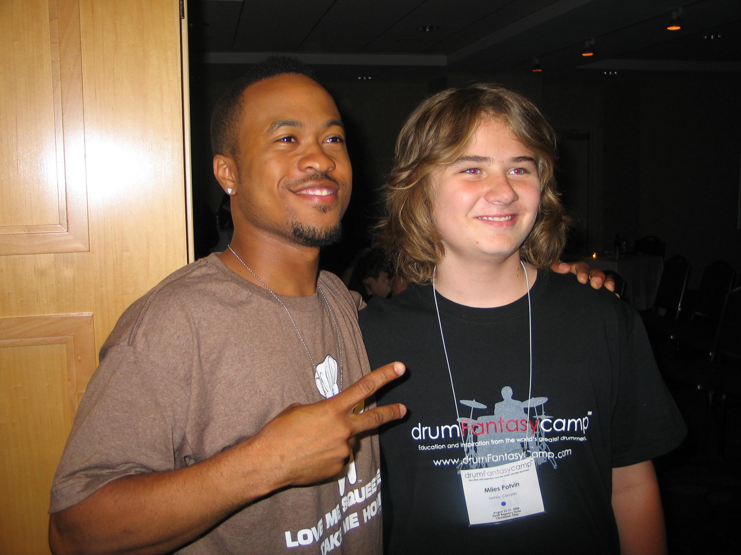 Tony Royster, Jr. & an attendee