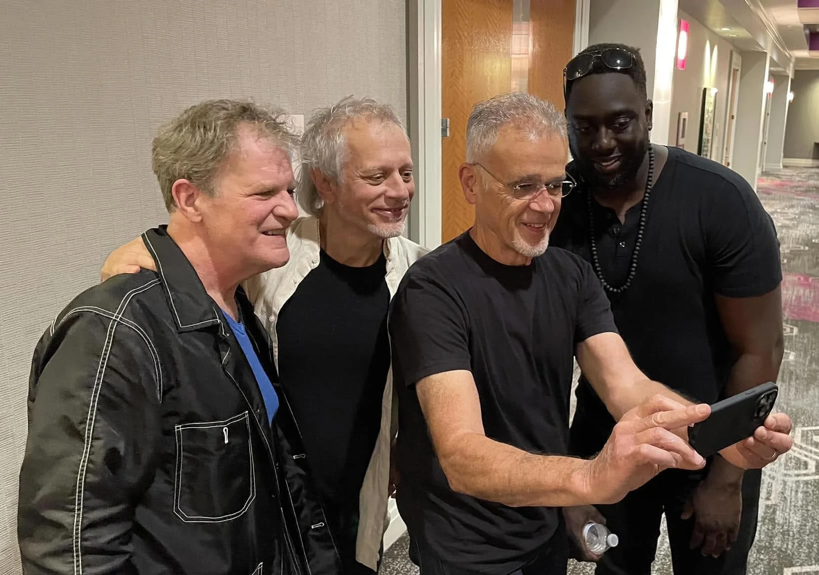 Gary Husband, Dave Weckl, David Garibaldi and Larnell Lewis at Drum Fantasy Camp in 2023.