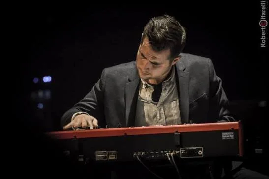 Pianist/keyboardist Stu Mindeman at Drum Fantasy Camp.