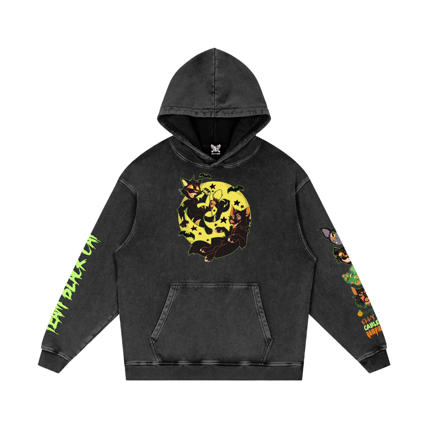 HALLOWEEN COLLAB SWEAT SHIRT | Team Black Cat