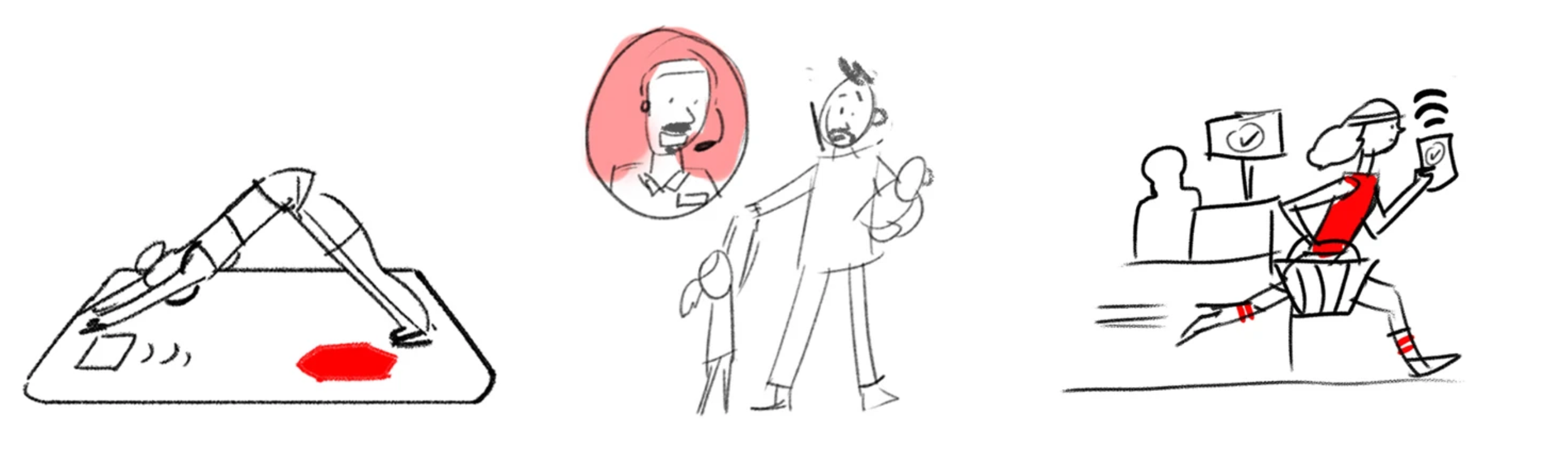 Initial concept sketches