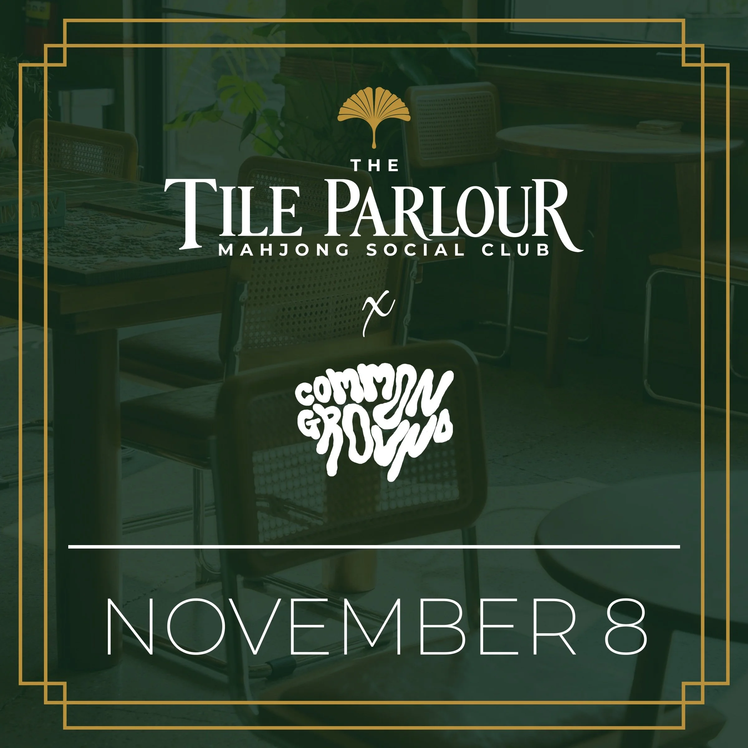 Some places are simply made for gathering.

On November 8 at 10:00AM CST, we&rsquo;ll pull up our chairs at @commonground.ms for a morning of good tiles and good company.

Seats will be released next week, and seating will be limited. Join our email 