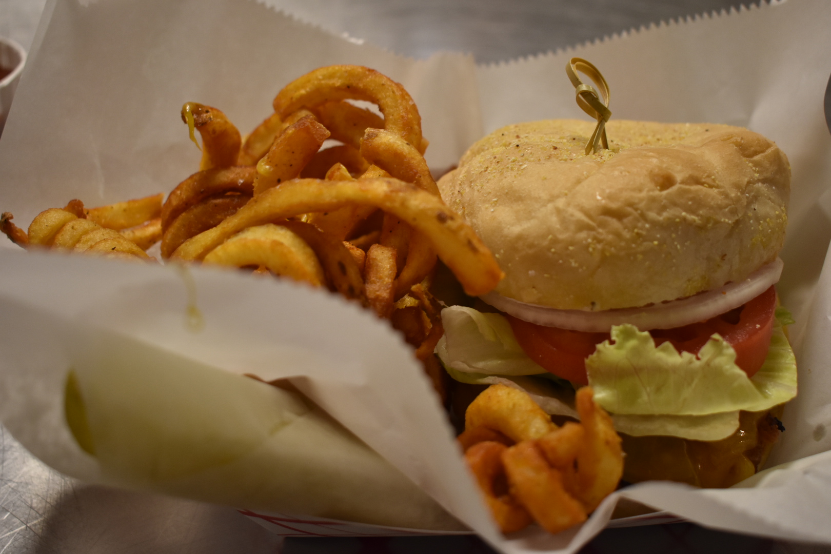 Ford Lanes Bowling - Burger and Fries