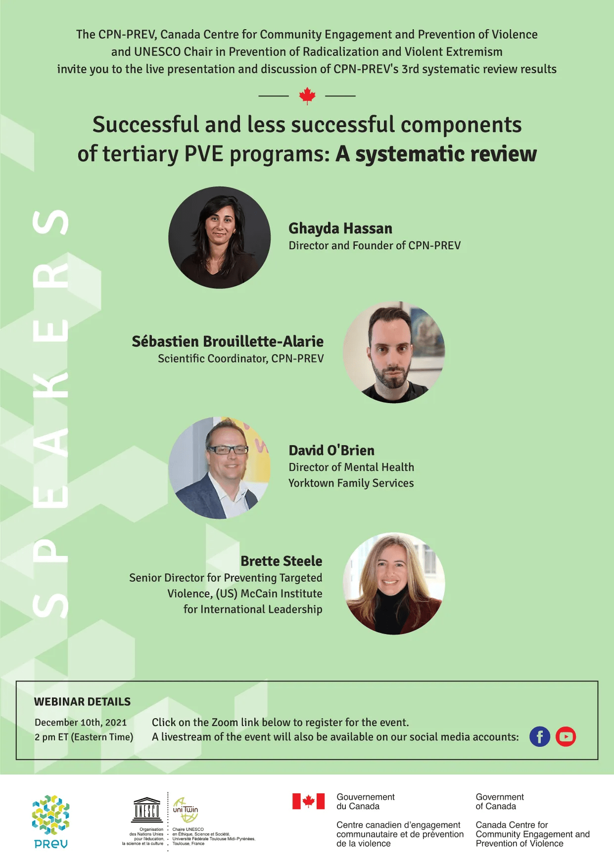 Successful and Less Successful Components of Tertiary PVE Programs: A Systematic Review