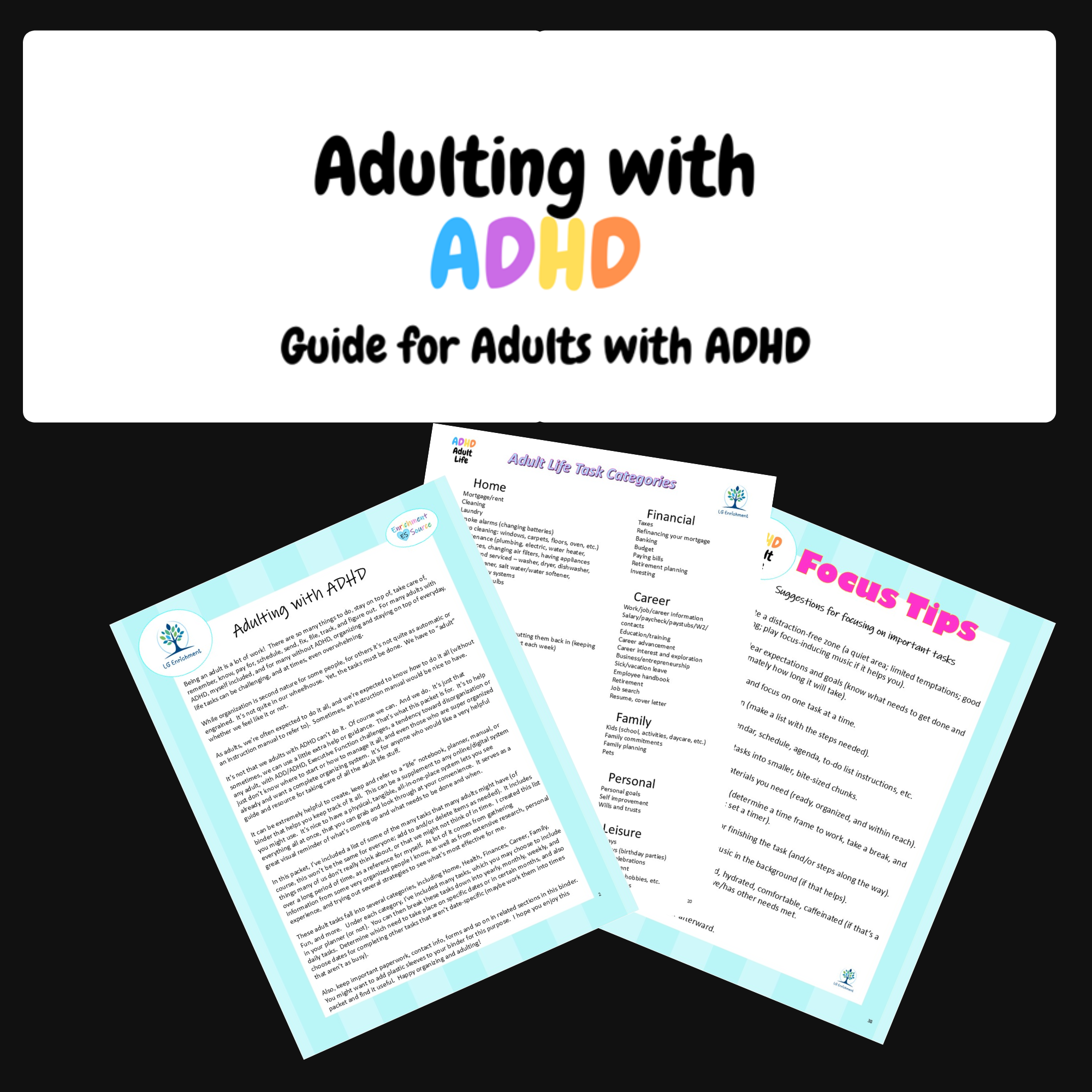 Adulting with ADHD: Practical Guide & Workbook
