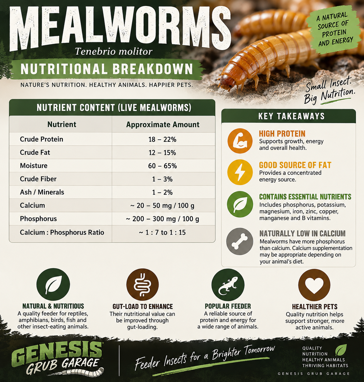 Genesis Grub Garage Mealworms