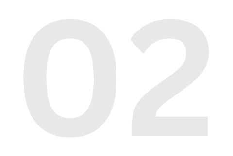 Number 02 printed on a white background.