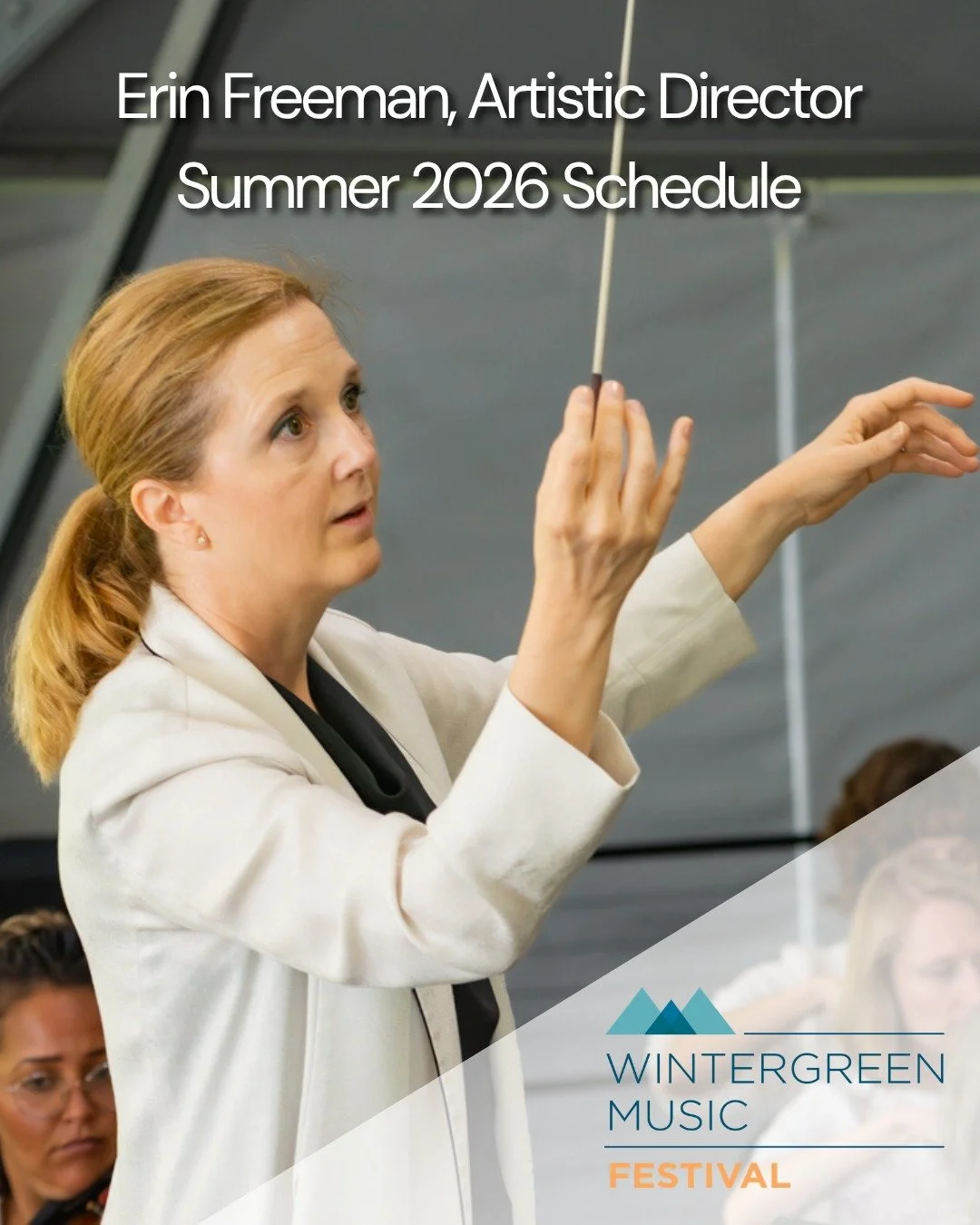 The Dunlop Pavilion is going up today, so that must mean the 2026 @wintergreenmusic is about to begin! Excited to lead the incredible Wintergreen Festival Orchestra, collaborate with marvelous guest artists and admired colleagues, and host morning co