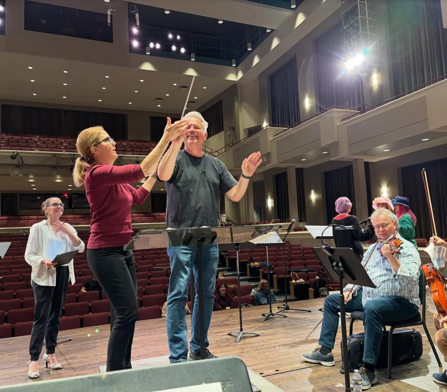 La de da de da de da de da! One more memory of Sunday&rsquo;s Music Man show with @citychoirdc @armybobby @susan_derry @washnatopera