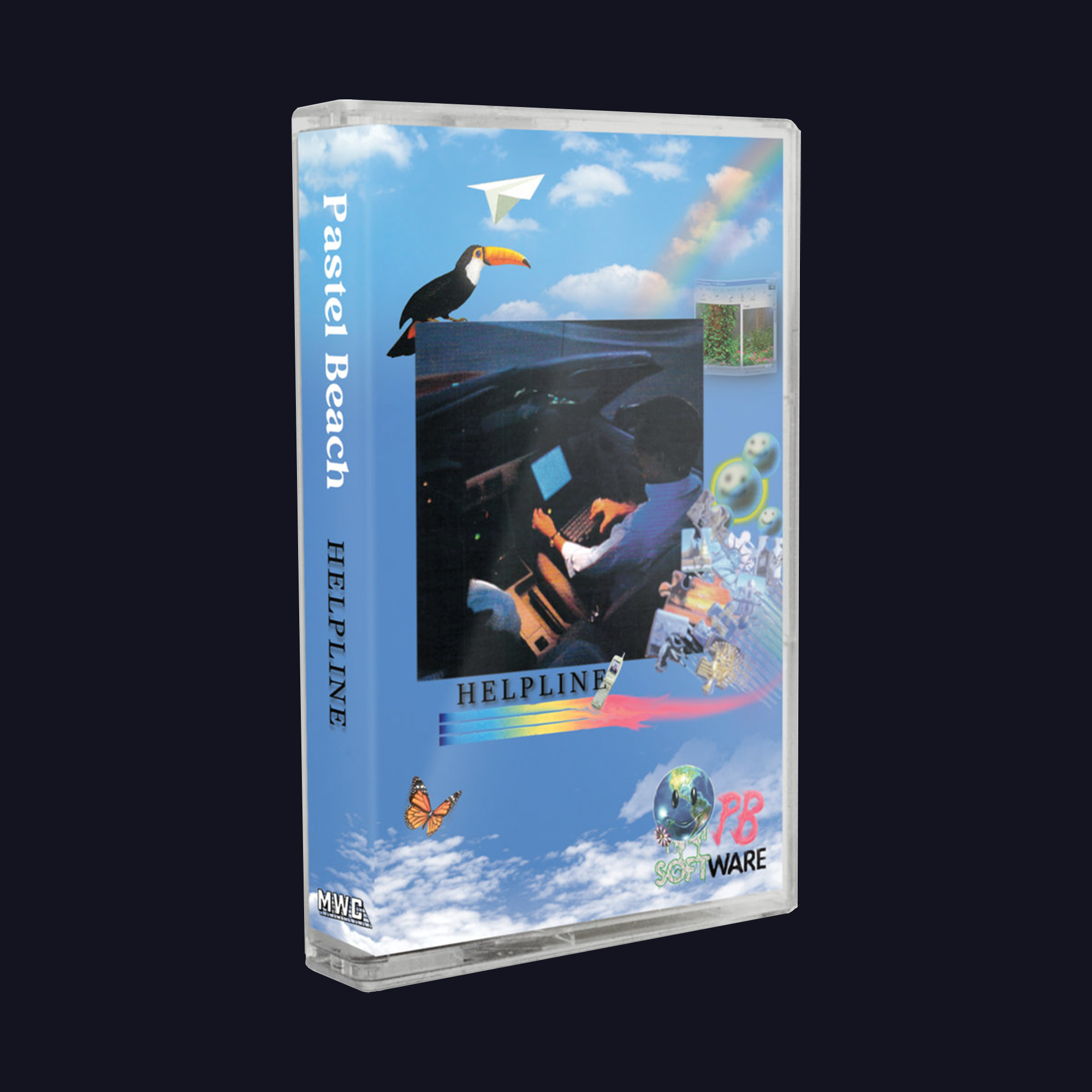 Helpline by Pastel Beach [Cassette Tape, UV Shell Edition]