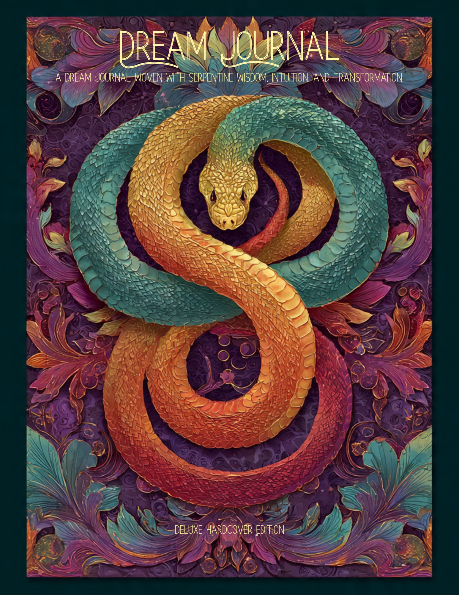Sacred Serpent Dream Journal Deluxe Hardcover Edition by Nicole Renee