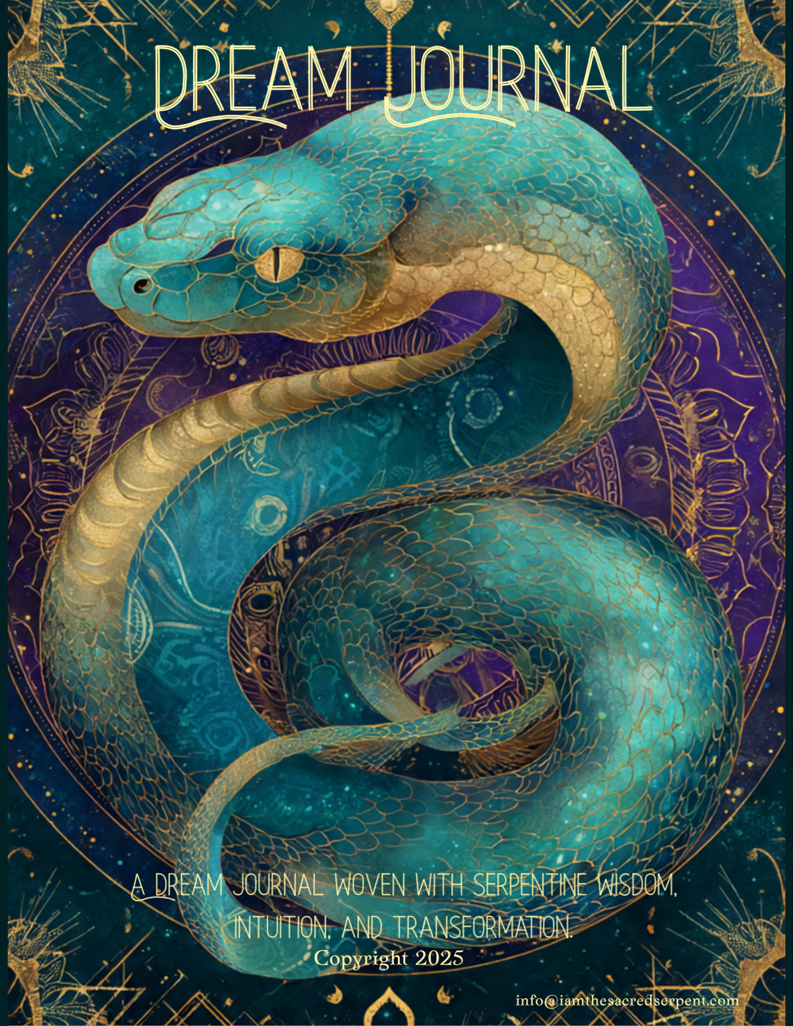Sacred Serpent Dream Journal soft-cover edition by Nicole Renee