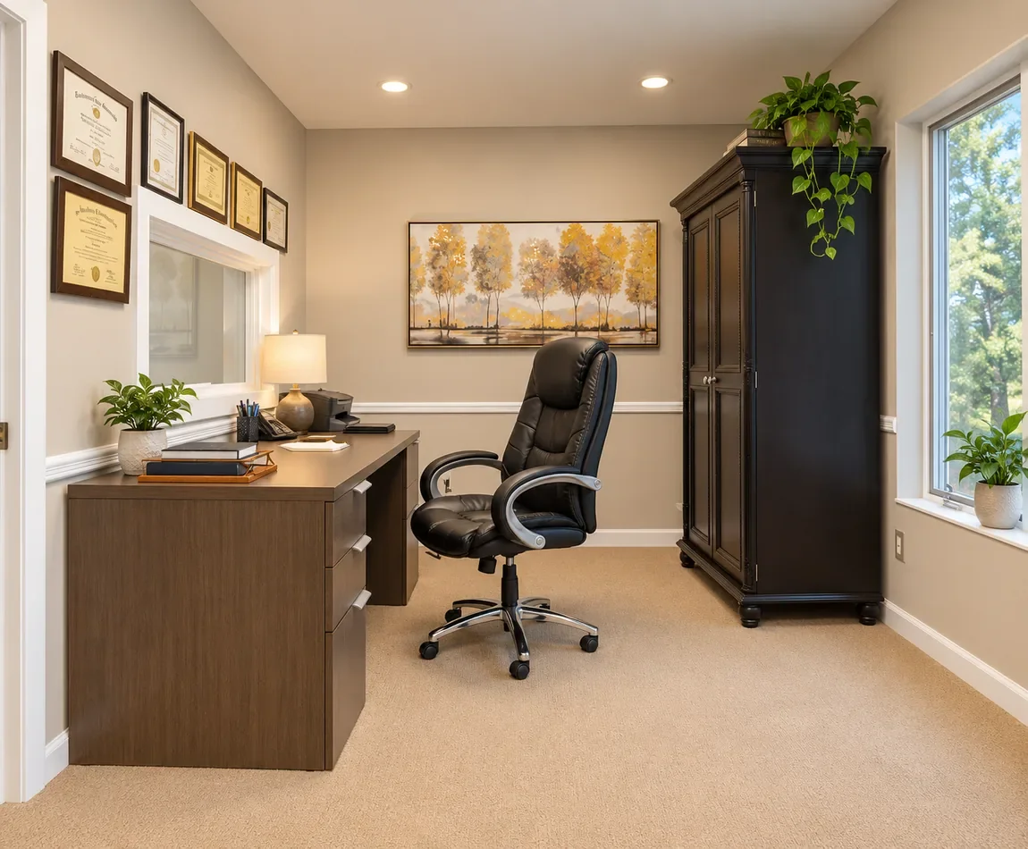 Dr. Jay Levin's therapy office in Colts Neck, New Jersey.