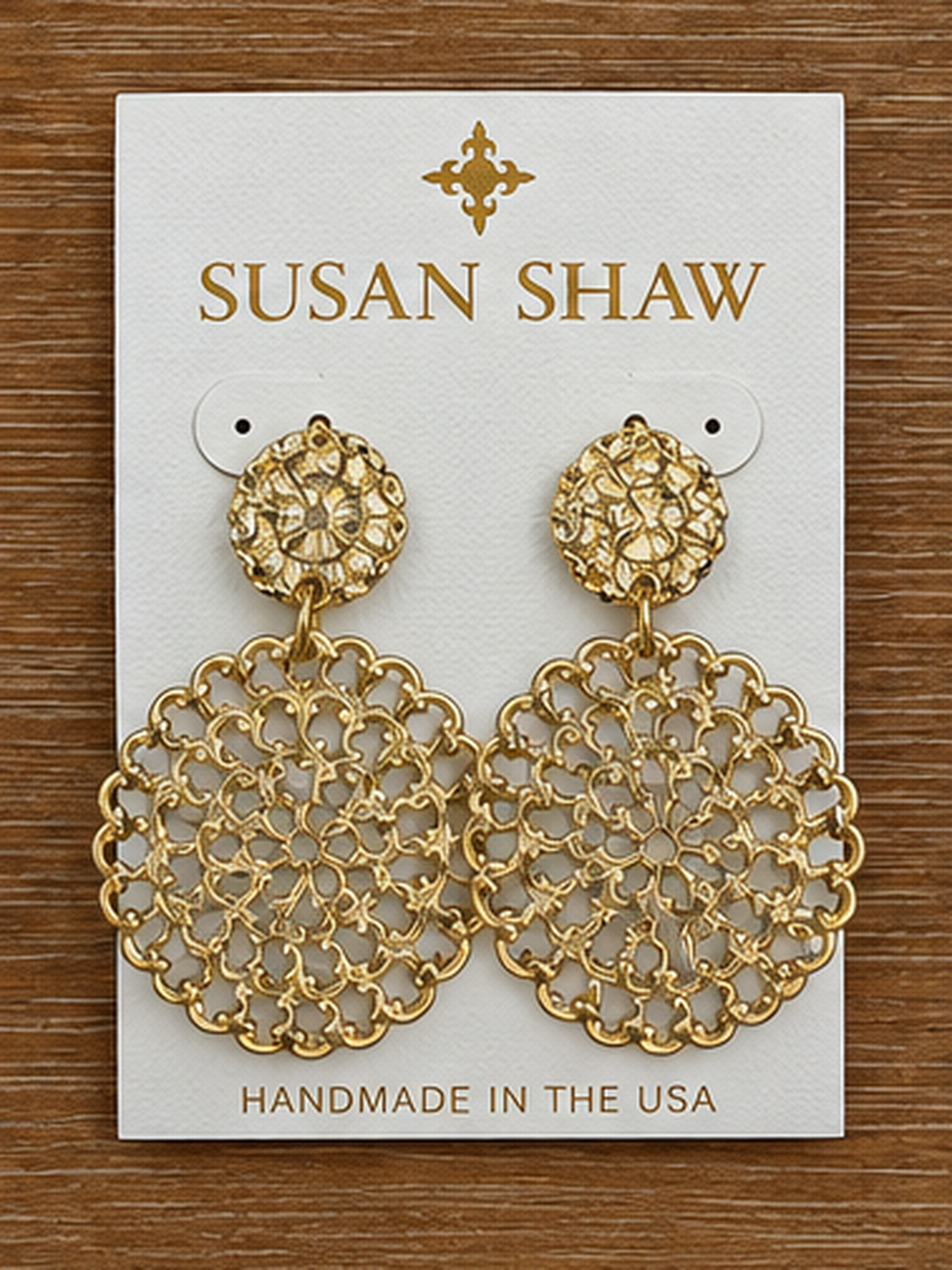 Double Round Filigree Earrings
