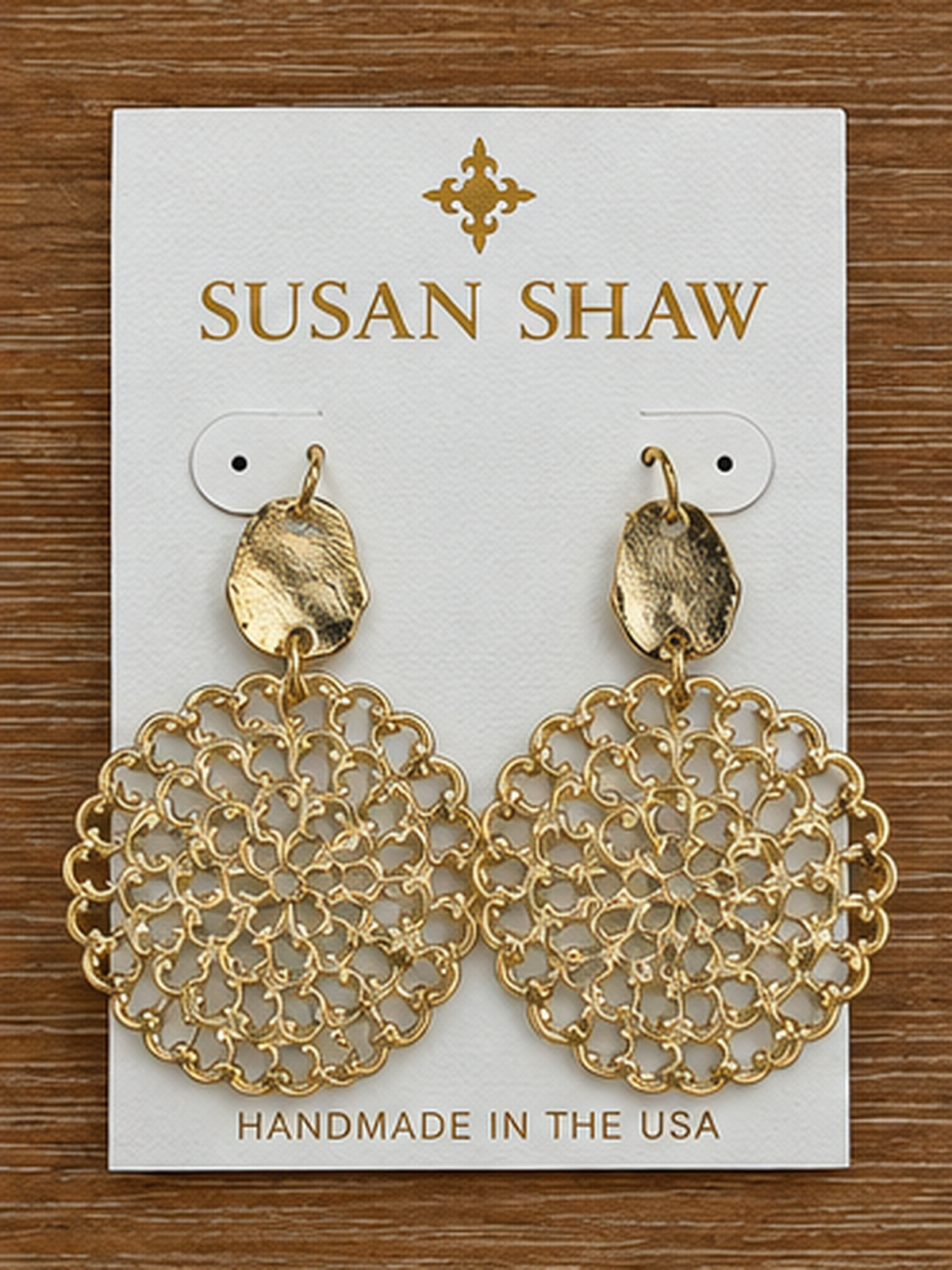 Gold Filigree Earrings