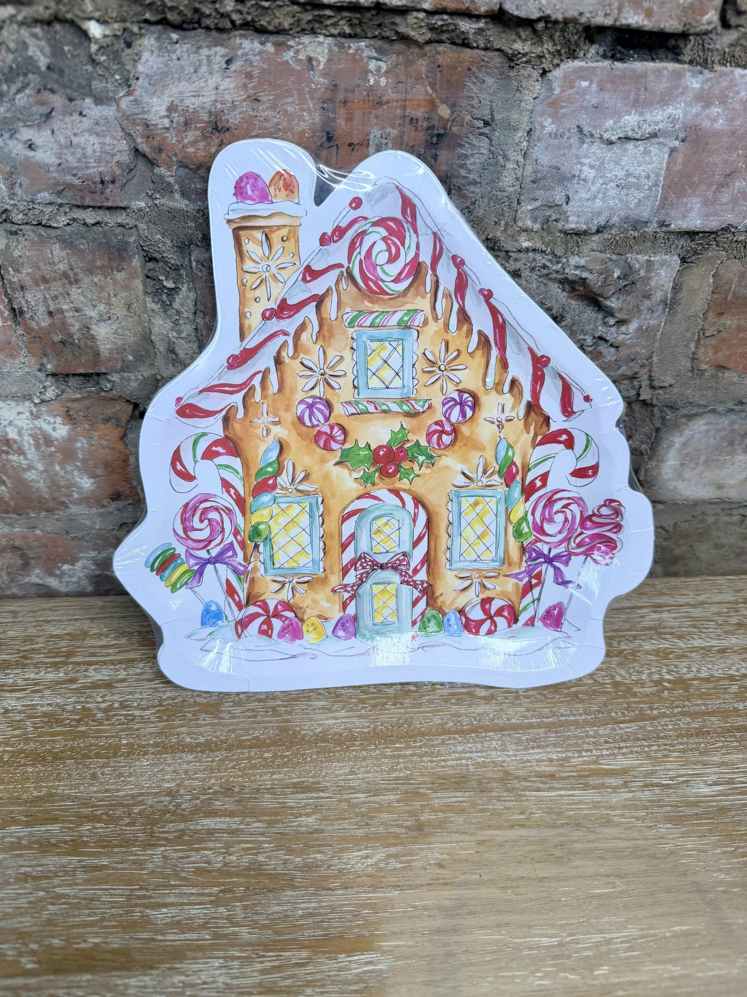 Gingerbread Die Cut salad Plates/8pk