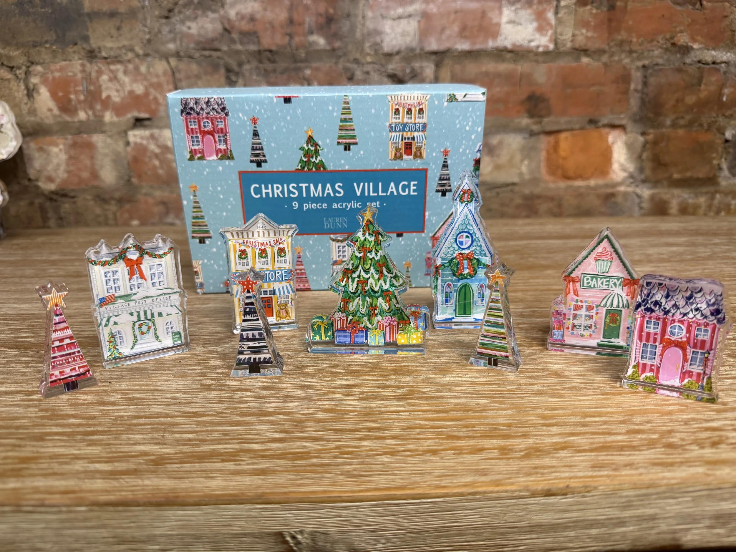 Lauren Dunn Mini Christmas Village Set