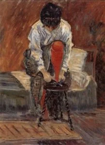 “Le Bas rouge” Paul Signac. Available in the public domain through Wikimedia Commons.