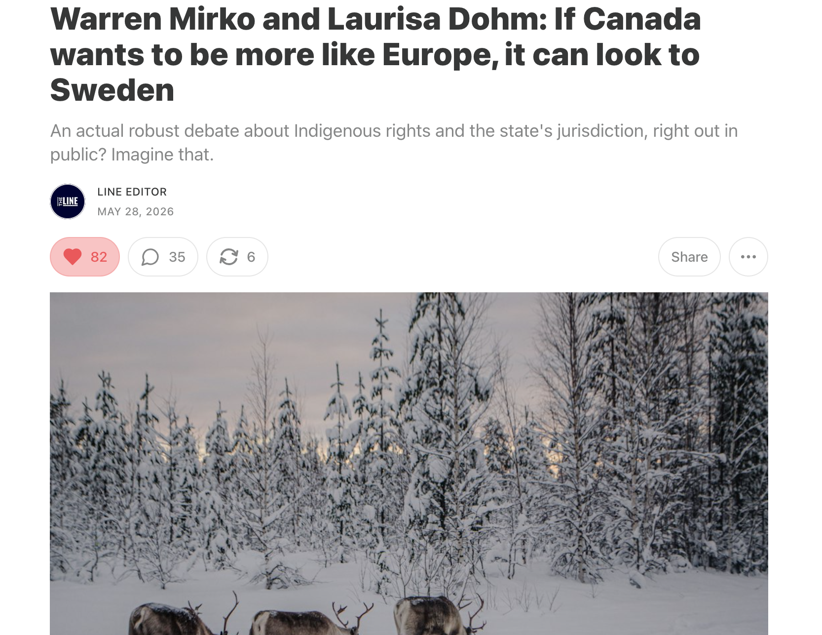 If Canada wants to be more like Europe, it can look to Sweden*