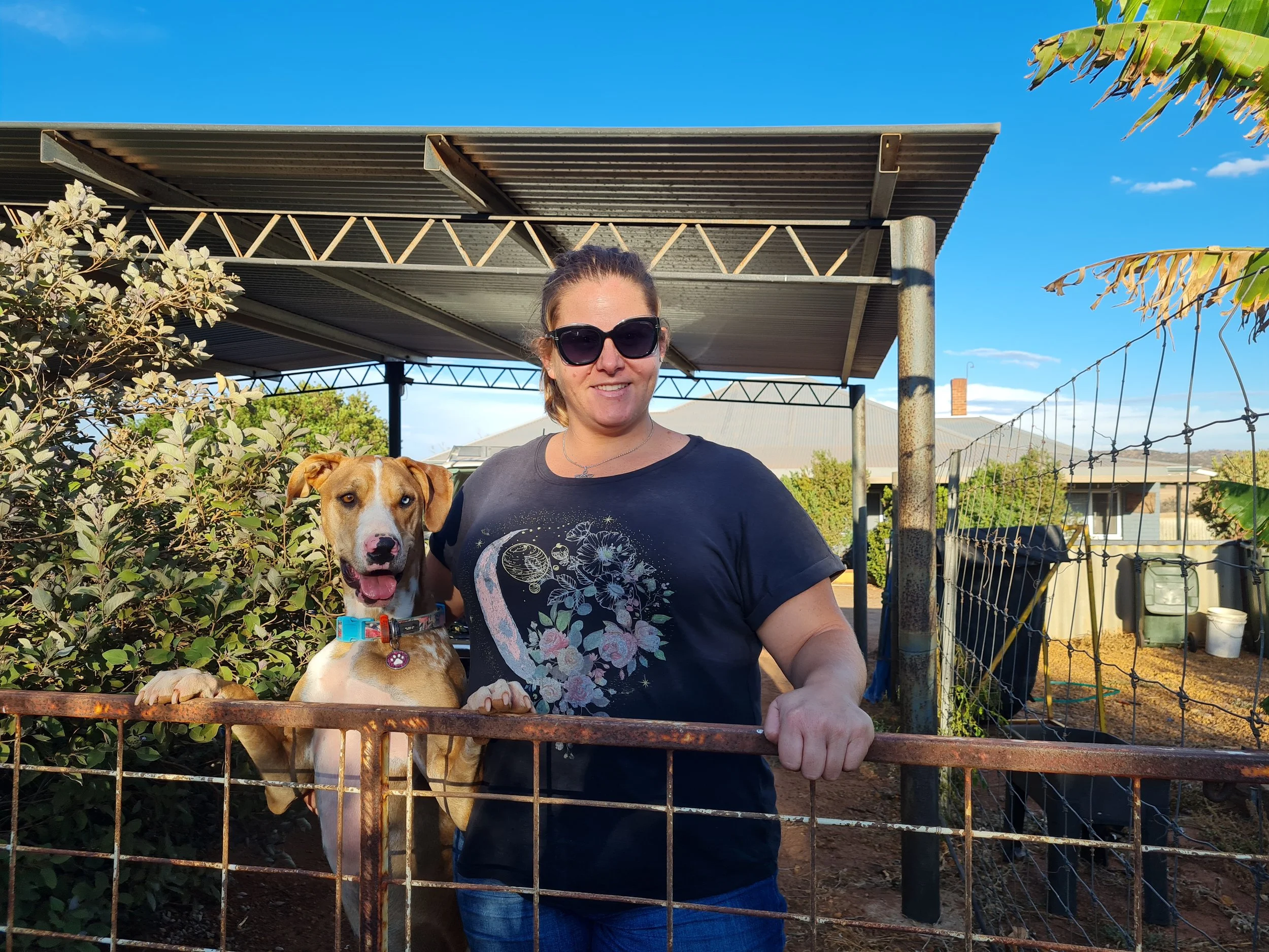 image of lady with her dog best friend