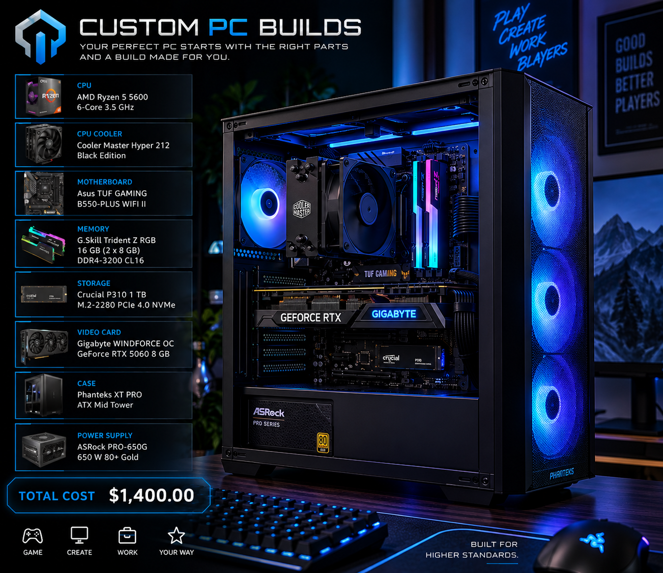 Black Gaming Pc's