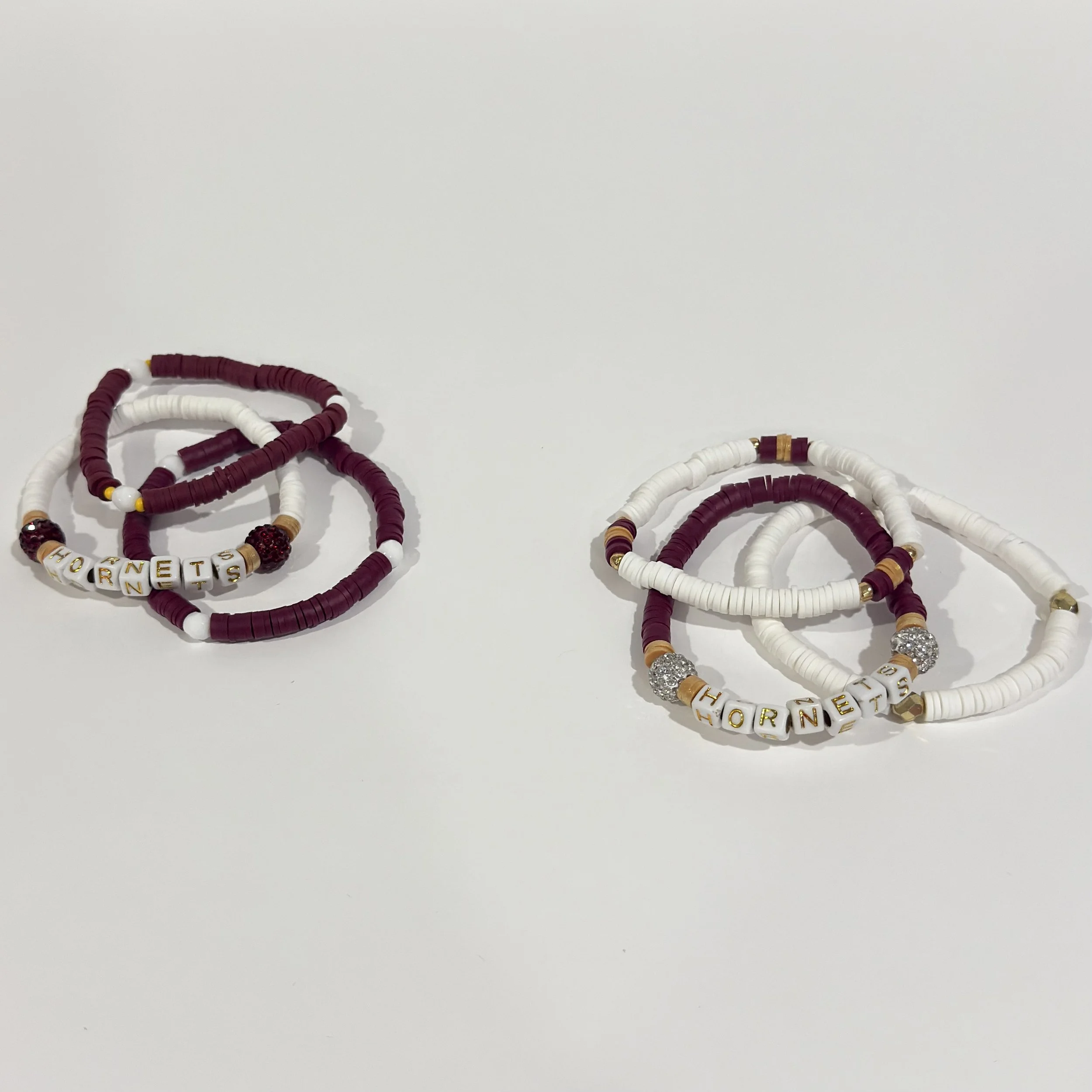 Jr. Hornets Cheer Bracelet Stack