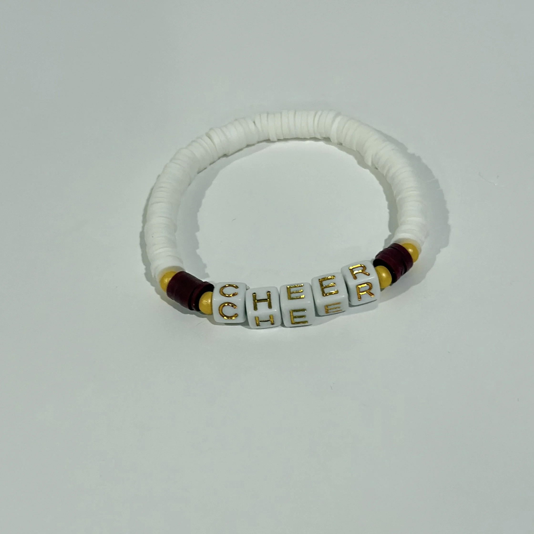 Jr. Hornet Cheer Wording Single Bracelet