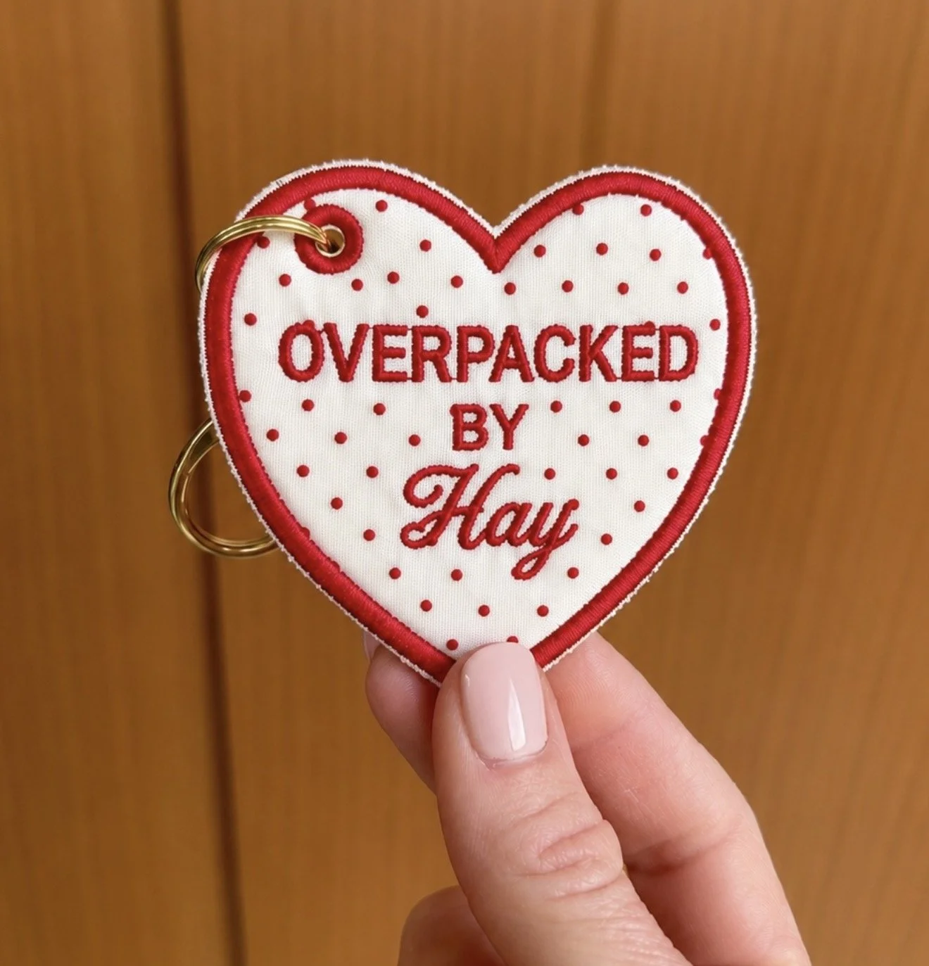 Personalized Embroidered Bag Tag