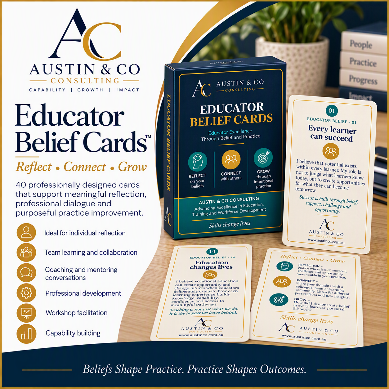 Educator Belief Cards | Reflect. Connect. Grow.