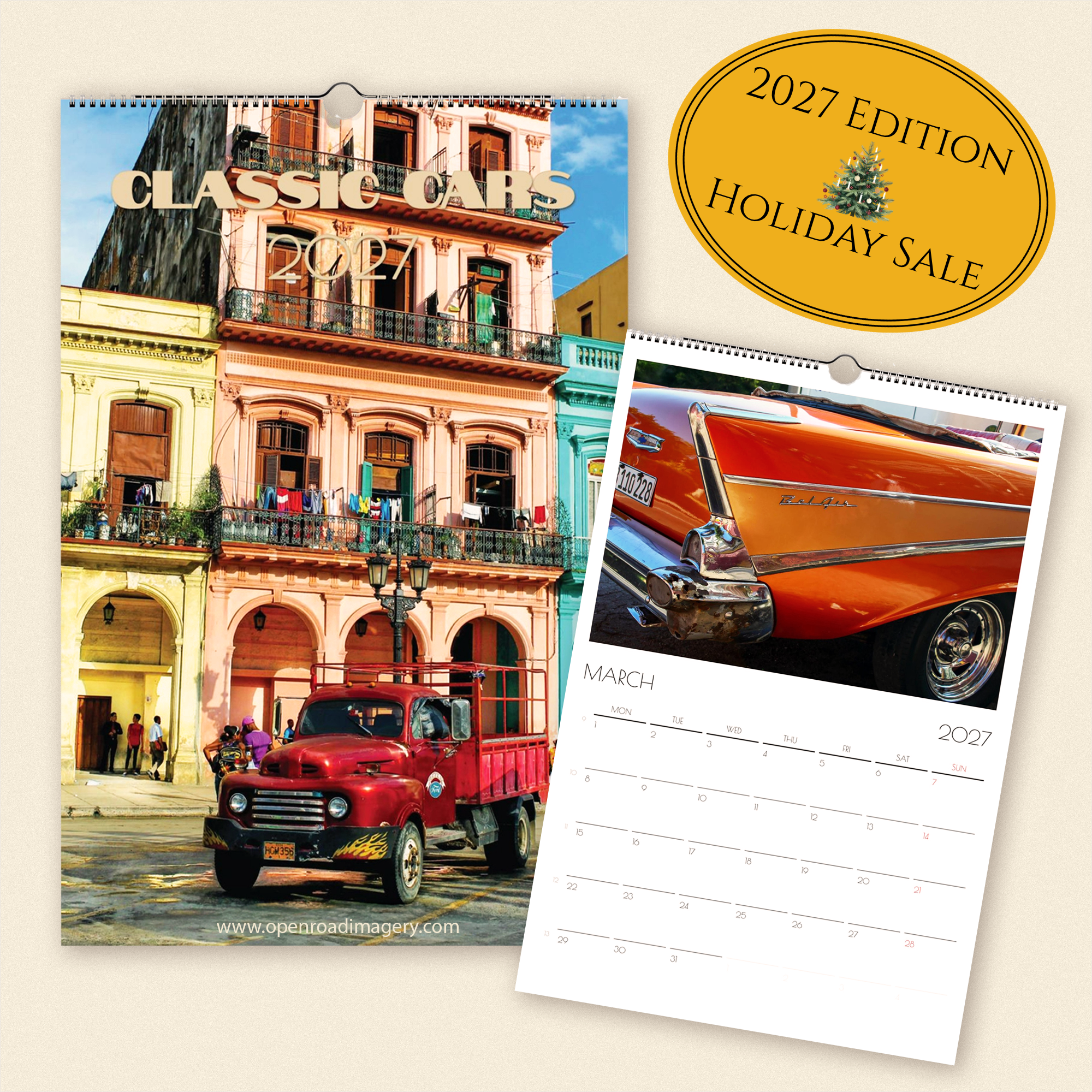Classic Cars of Cuba — 2027 Wall Calendar