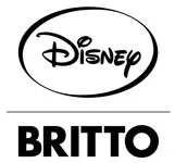 Disney and Britto logos in black and white