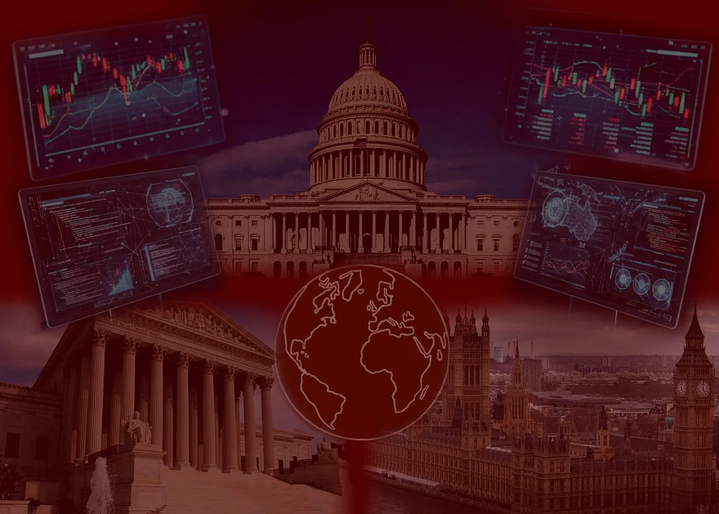 Background illustration of the website homepage for the series Fundamental Awareness in Economics and Politics.