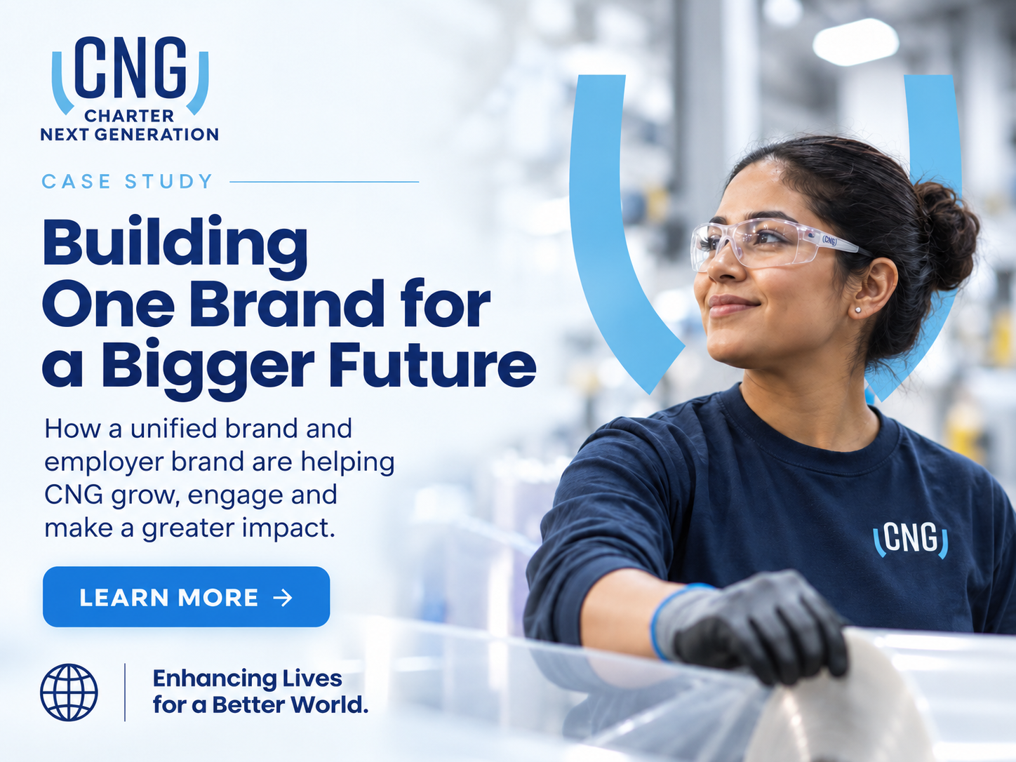 Charter Next Generation case example preview showing a unified corporate and employer brand built to support growth, sustainability and employee ownership.